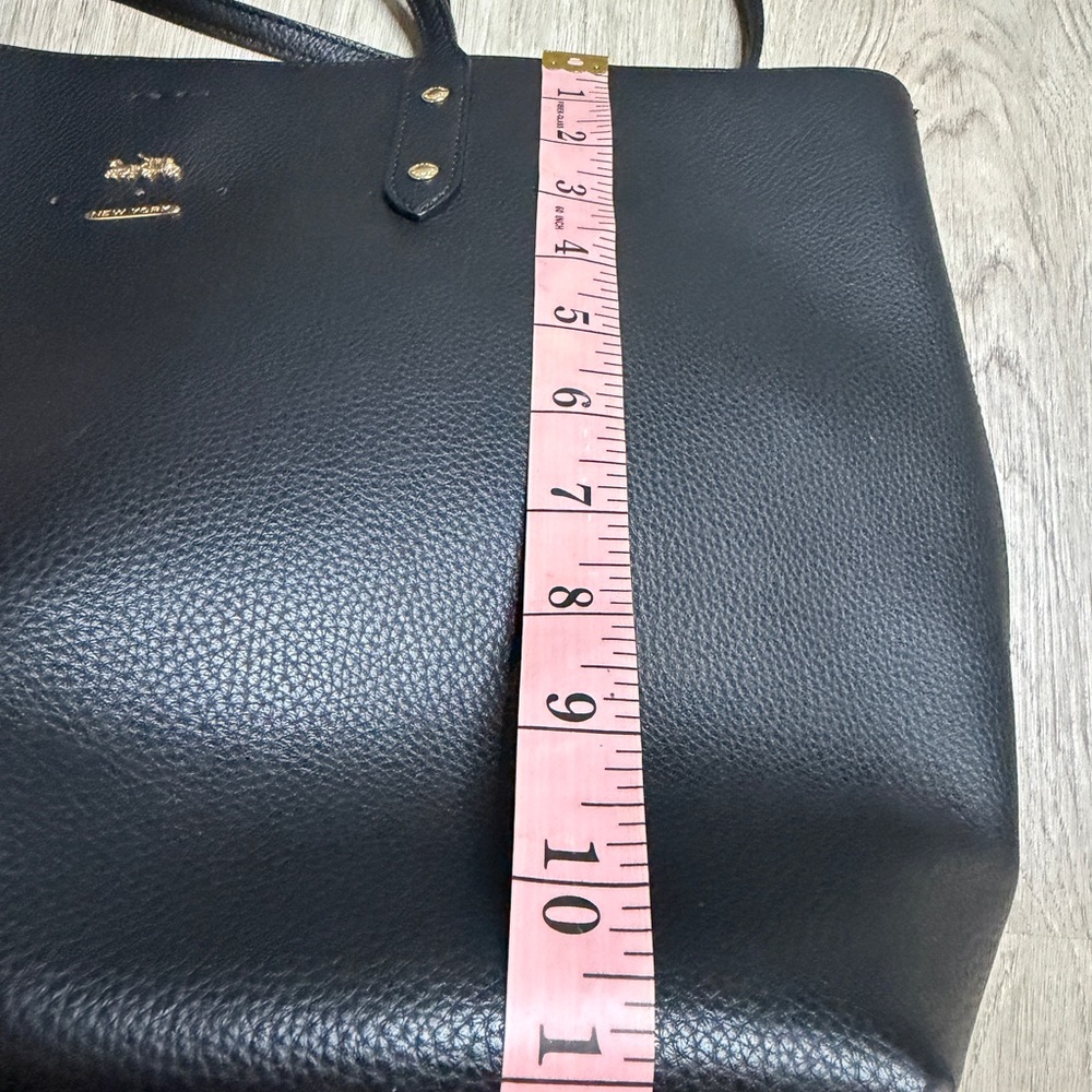 Coach Black Tote with Gold Accents - Picture 16 of 16